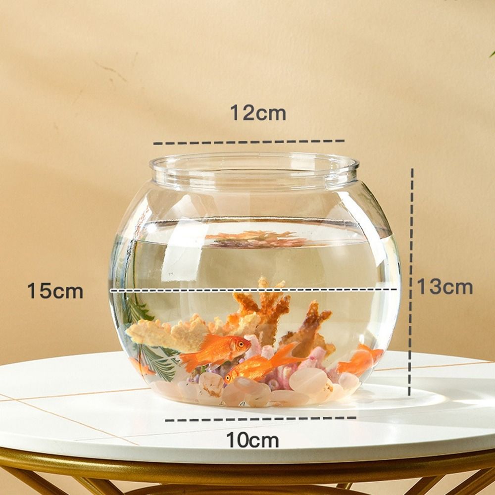 Aquarium Fish In Bowl - Transparentes rundes Fischbecken aus Kunststoff, kleines