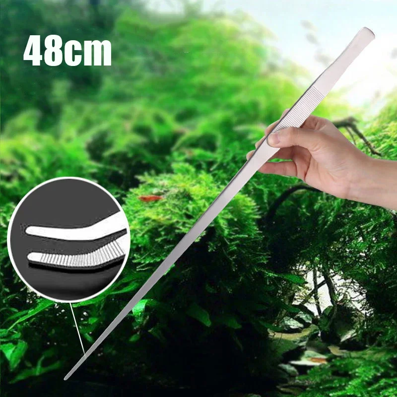 Algae Scraper Blade - 48 cm Edelstahl Pinzette Aquarium Wasserpflanzen