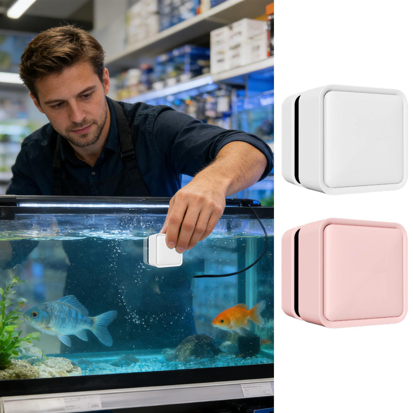 Algae Scraper Blade - Magnetischer Aquariumreiniger Doppelseitiger Schaber für Glas-Acryl-Aquarien