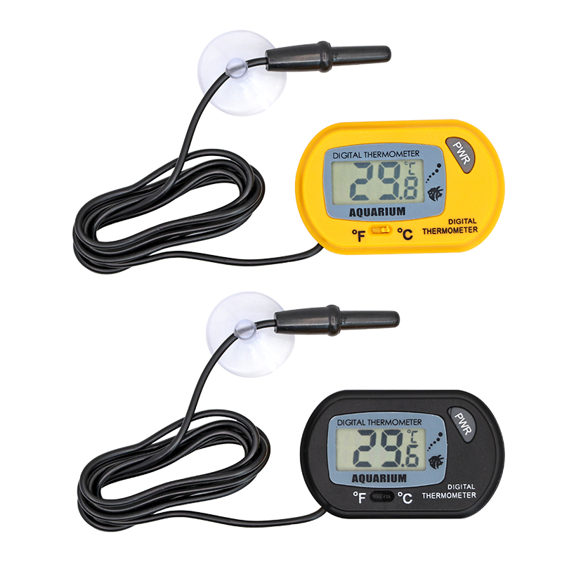 Aquarium Thermometer - Aquarium-Thermometer LCD Digital Aquariumtemperatur-Messgerät Aquarium-Temperaturdetektor Fischalarm