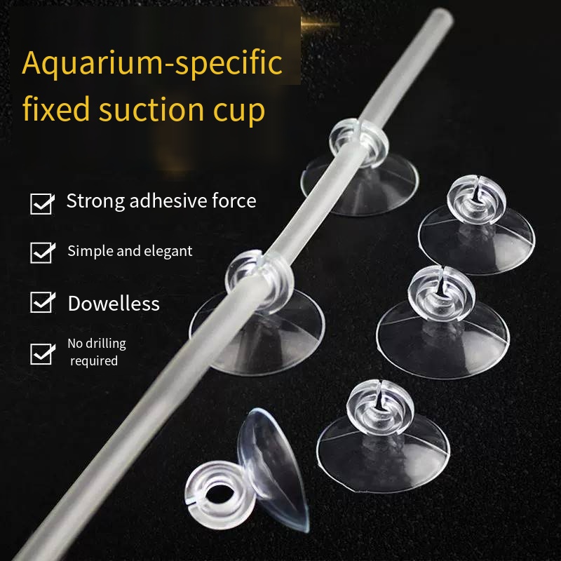 Aquarium Thermometer - Sauerstoffschlauch, fester Saugnapf, Luftpumpe, Thermometer, Saugnapfschlauch,