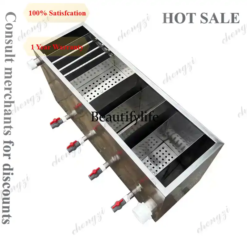 Fish Tank Filter - A81 Edelstahl-Multifunktionsfilterbox, Koi-Fischteichfiltertank