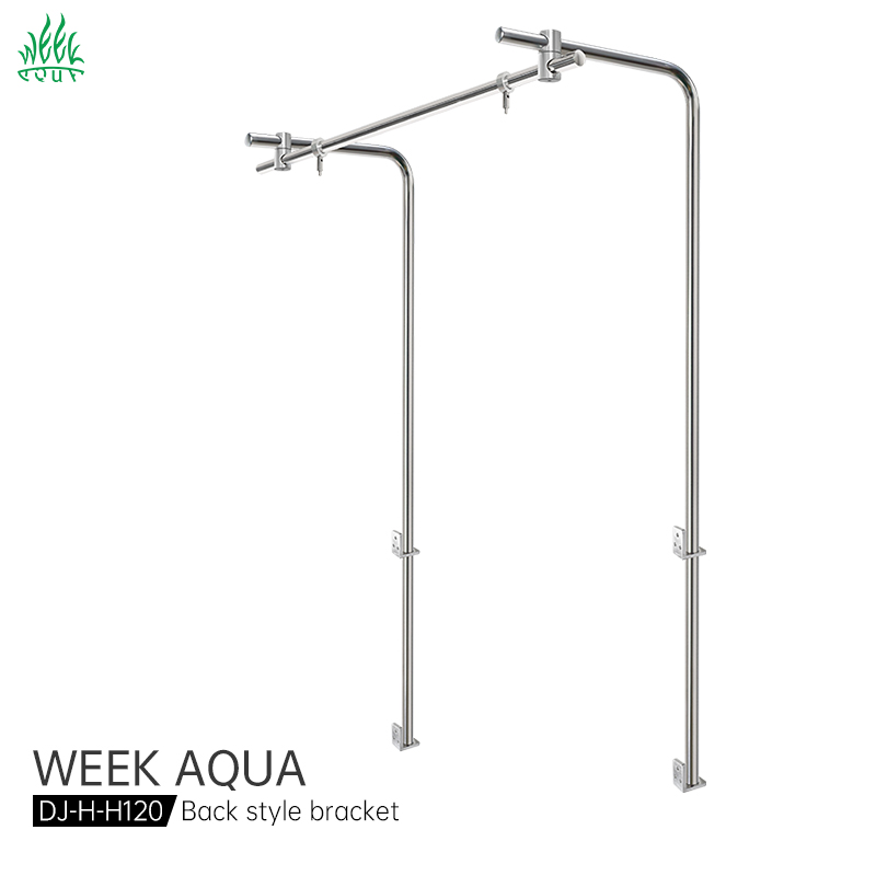 Aquarium Fish Lamp - WEEKAQUA DJ-H-H120 Professioneller Edelstahl-Aquariumlampenhalter 4ft Aquariumbecken