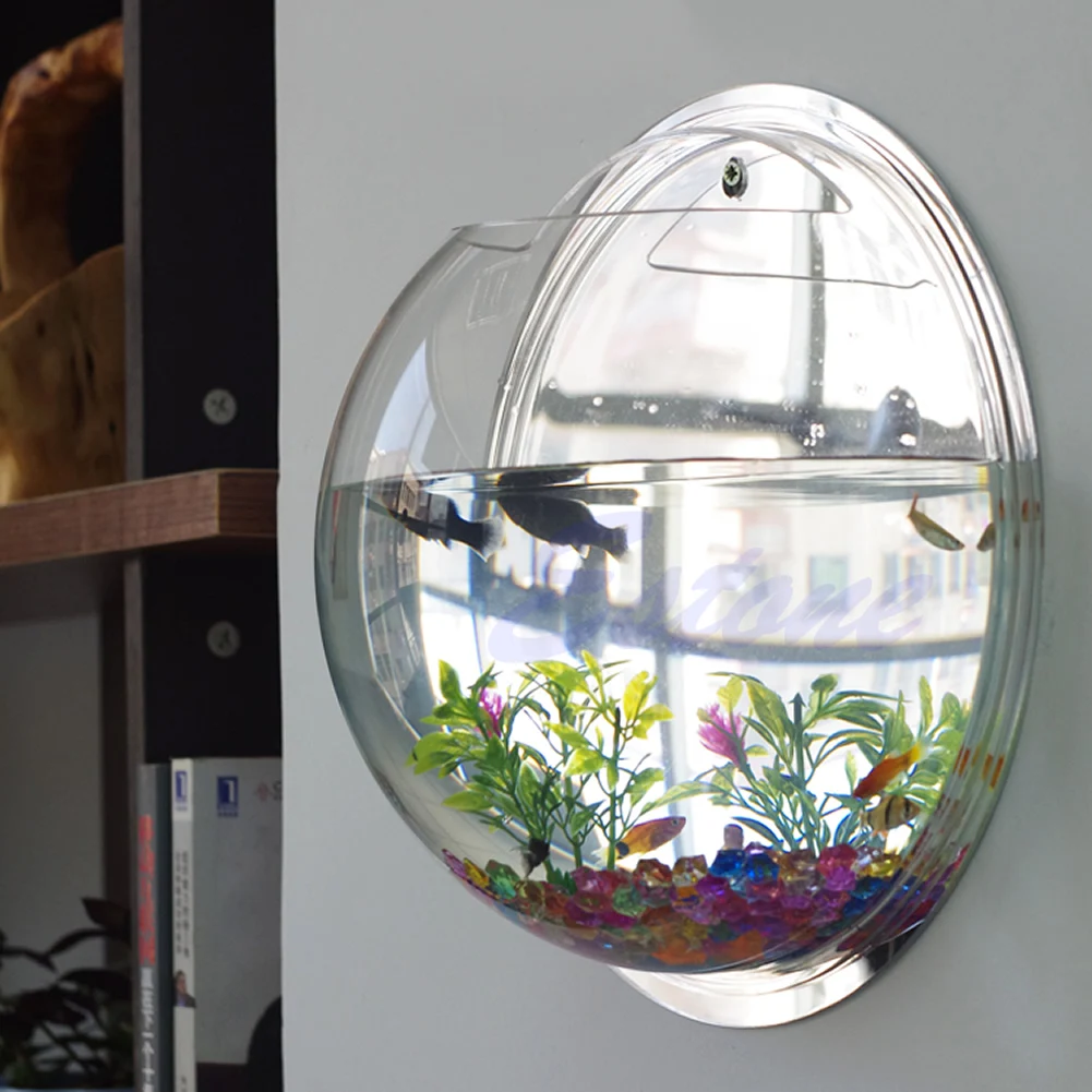 Aquarium Fish In Bowl - Topf Wandbehang Halterung Blase Aquarium Schüssel