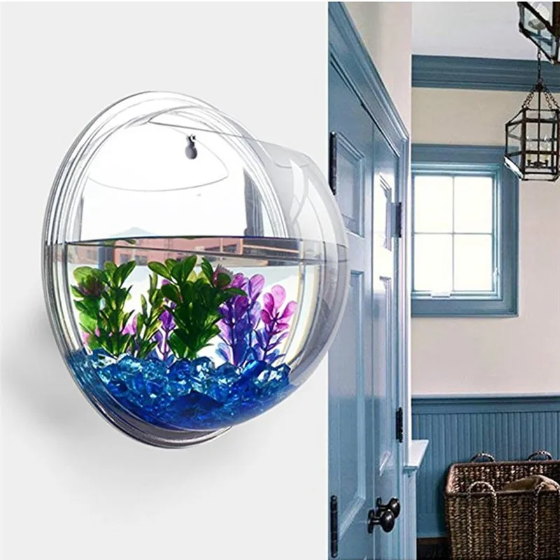 Aquarium Fish In Bowl - Transparent acryl hängen wand aquarium, Anlage