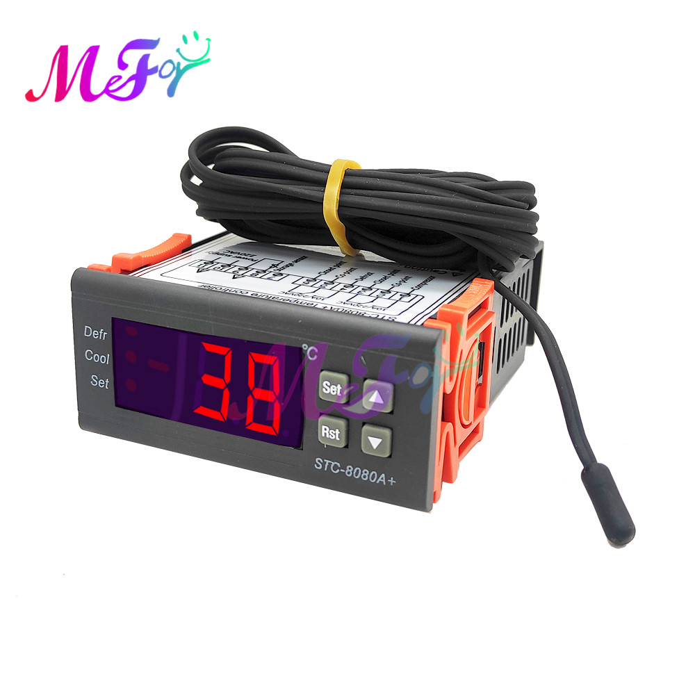Aquarium Thermometer - Digitaler Temperaturregler STC-8080A+ Temperaturregler 110–220 V