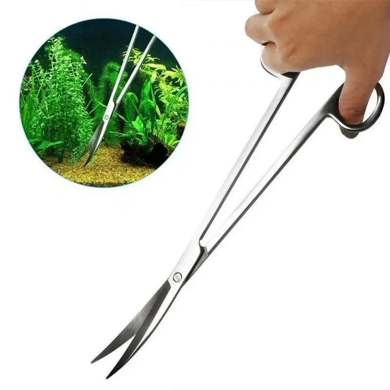Algae Scraper Blade - Aquariumschere, extra langes Reinigungswerkzeug aus Edelstahl,