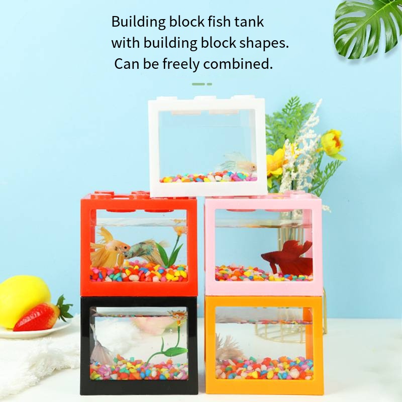 Neuartiges Blockförmiges Mini- – Aquarium Fish In Bowl Bewertung und Preis