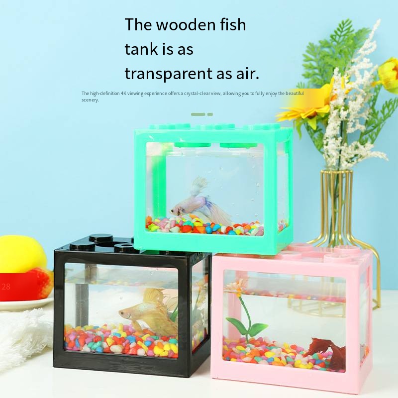Neuartiges Blockförmiges Mini- – Aquarium Fish In Bowl Bewertung und Preis