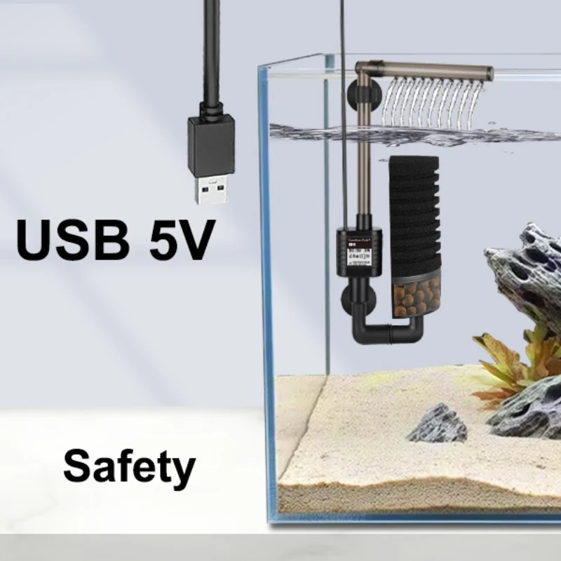 Leiser Aquariumfilter, USB-Bio – Aquarium Fish In Bowl Bewertung und Preis