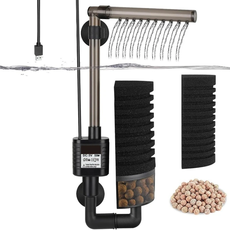 Leiser Aquariumfilter, USB-Bio – Aquarium Fish In Bowl Bewertung und Preis